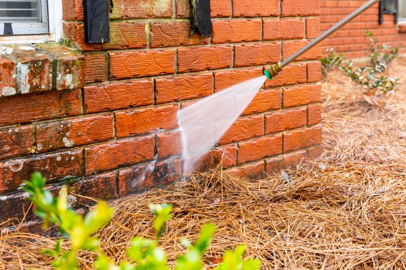 Brick Home Power Washing