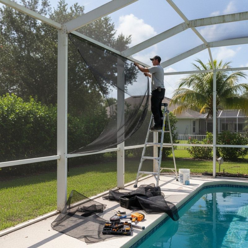 Pool Enclosure Washing